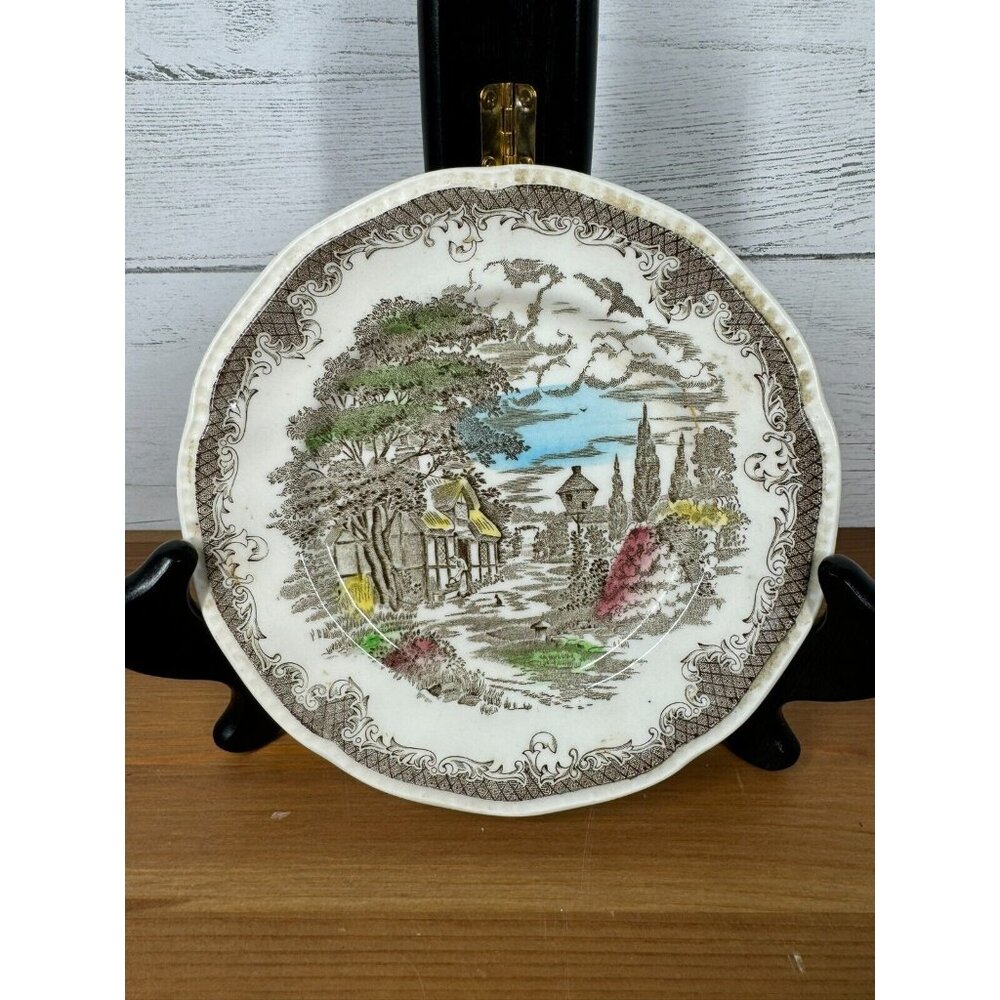 Shakespeare's Sonnets Anne Hathaway's cottage Bread and Butter Plate Ironstone